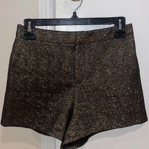 Glam Gold Sparkle Dress Shorts